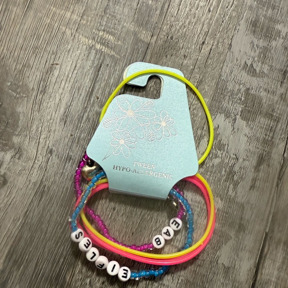 Colorful Beaded Kids Bracelet Set